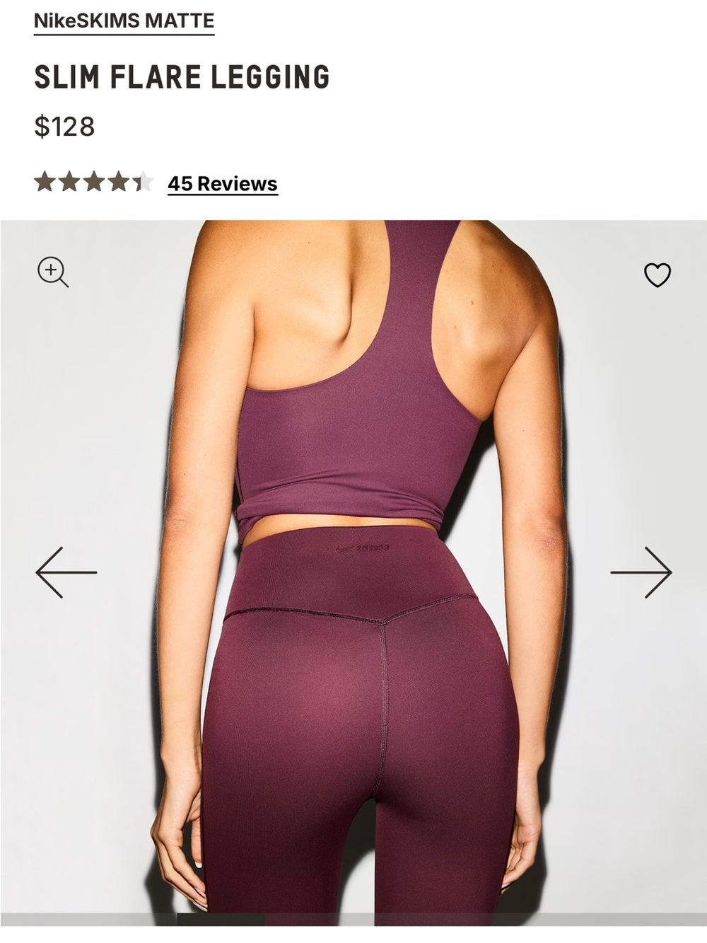 SKIMS Nike Flare Leggings - Picture 3 of 3